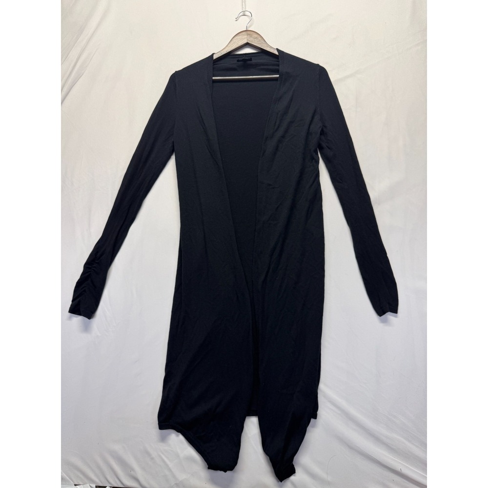 The Limited Cardigan Women's XS Black Tight Knit Long Sleeve Draped Open Front